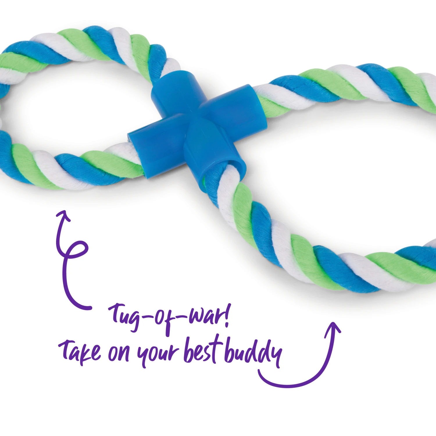 Twisted Rope Figure 8 Tug Dog Toy 7 Twisted Rope Figure 8 Tug Dog Toy - Image 5