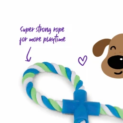 Twisted Rope Figure 8 Tug Dog Toy 13 Twisted Rope Figure 8 Tug Dog Toy -Kazoo Store 13736 Kazoo TwistedRopeFigure8Tug D3