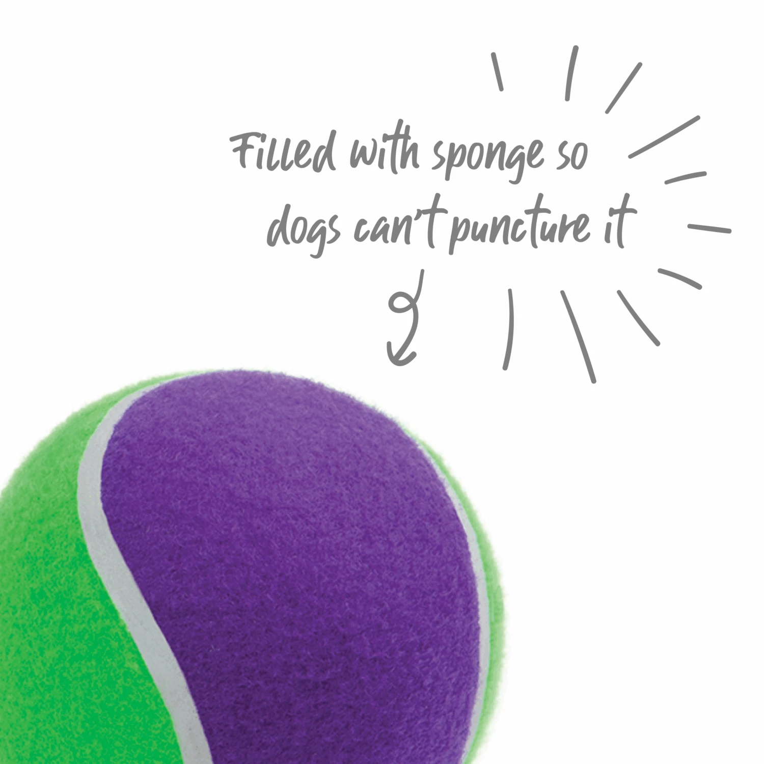 Puncture Proof Tennis Ball Dog Toy 10 Puncture Proof Tennis Ball Dog Toy - Image 8