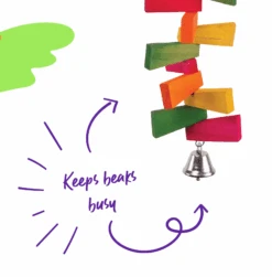 Zig Zag Chips & Bell -Kazoo Store 14551 Kazoo BirdToyWZigZagChips Bell D2