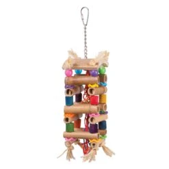Tower Toy With Sisal & Beads -Kazoo Store 14562 Kazoo BirdToyTowerWSisal Beads