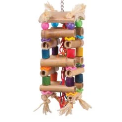 Tower Toy With Sisal & Beads