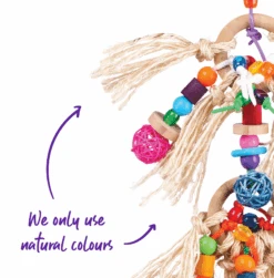 Sisal & Balls -Kazoo Store 14563 Kazoo BirdToyWSisal Balls D2