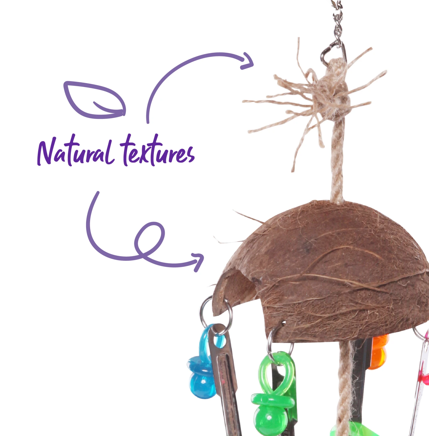 Split Coconut With Toys And Spoons 4 Split Coconut With Toys And Spoons - Image 2