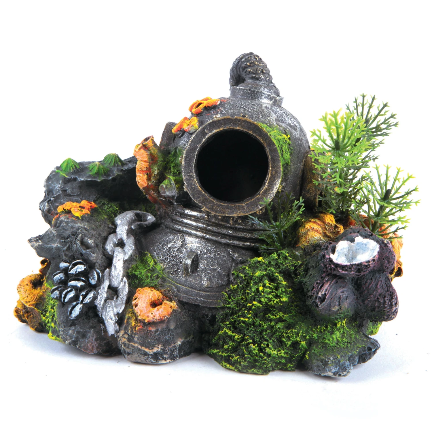 Divers Helmet With Plants 3 Divers Helmet With Plants