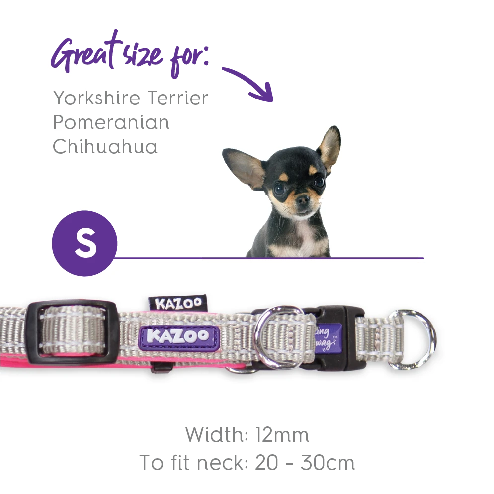 Active Easy-clip Dog Collar - Silver & Pink 8 Active Easy-clip Dog Collar - Silver & Pink - Image 6