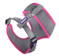 Active Soft Walking Dog Harness - Silver & Pink -Kazoo Store Kazoo 11479 11483 ActiveSoftHarness Silver Pink Back