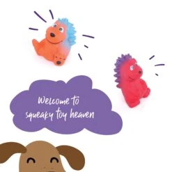 Sneaky Minis Squeaky Dog Toys (1pc) -Kazoo Store Kazoo 13637 CharacterSqueakies Doodles3