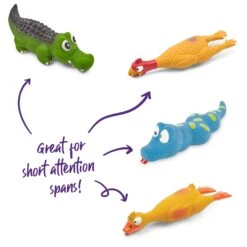 Sneaky Minis Squeaky Dog Toys (1pc) -Kazoo Store Kazoo 13637 CharacterSqueakies Doodles4