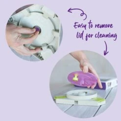 Triangle Turn Interactive Puzzle Play Cat Toy -Kazoo Store Kazoo 14048 TriangleTurnPuzzleToy Doodles3