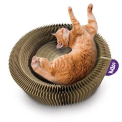 Kitty Accordion Cardboard Bed With Ball