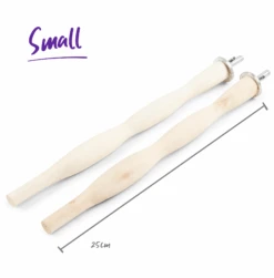 Wooden Ergonomic Perch -Kazoo Store Kazoo 14504 WoodenErgonomicPerch2Pack