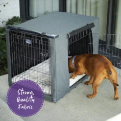 Dog Crate Cover -Kazoo Store Kazoo 15476 15480 DogCrateCover Doodles 4copy