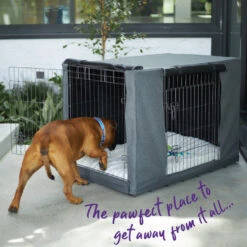 Dog Crate Cover -Kazoo Store Kazoo 15476 15480 DogCrateCover Doodles 5copy