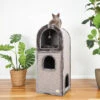 3 Chambers Cat Den - Charcoal -Kazoo Store Kazoo 15491 3 Chambers Den Charcoal LS 22