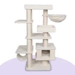 Cloud Nine Catnap Tower -Kazoo Store Kazoo 15596 MultiLevelCatnapTower Cream