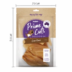 Cow Ears 14 Cow Ears -Kazoo Store Kazoo 15788 PrimeCuts CowEars 4pack 100g FOB Doodles