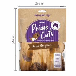 Aussie Beef Ears -Kazoo Store Kazoo 15789 Prime Cuts Cow Ears 8 Pack FOP Doodles 1