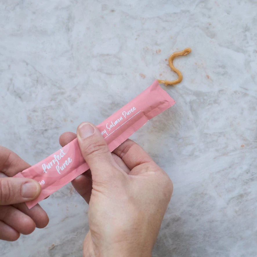 Purrfect Puree Cat Treat - Salmon 5 Purrfect Puree Cat Treat - Salmon - Image 3