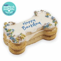 Dog Birthday Bone Cake - Blue
