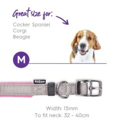 Active Dog Collar - Silver & Pink 17 Active Dog Collar - Silver & Pink -Kazoo Store Kazoo Active Collar Silver Pink 43