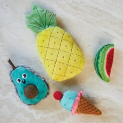 Crinkly Pineapple With Catnip -Kazoo Store Kazoo Foodiecattoys LS1