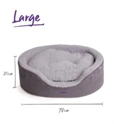 Manhattan Bed - Grey & White - Cat -Kazoo Store Kazoo Manhattan measurements 68 81d975e6 5cdd 42f0 876a 56a0ae88c669