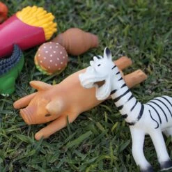 Silly Pig Squeaky Dog Toy -Kazoo Store Kazoo RubberToys LS4 zebrapig