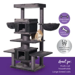 Scratchelor Pad Cat Tree - Grey -Kazoo Store Kazoo 15599 ScratchelorPadCatTree 77