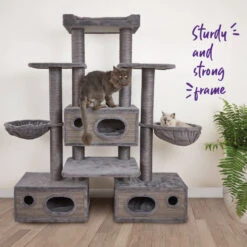 Hideaway Cat Climb Castle - Grey